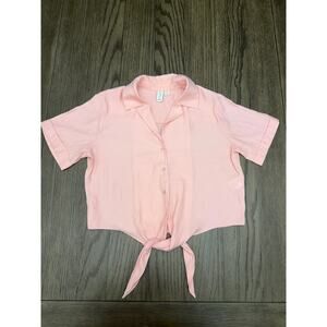 Joie Tie Front Button Top Size Small